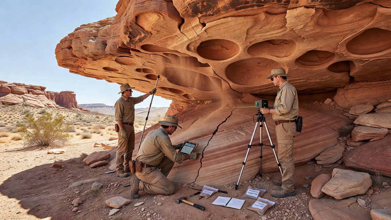 Investigating Erosion Patterns in Natural Rock Overhangs and Their Effects on Long-Term Structural Integrity Within Arid Zone Formations